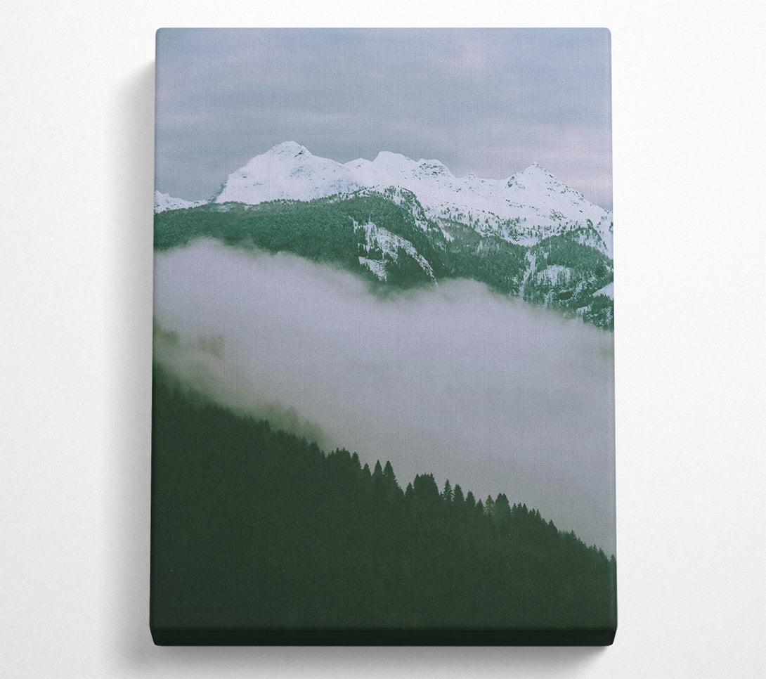  A Canvas Print of Green Mountain Mist Canvas Print