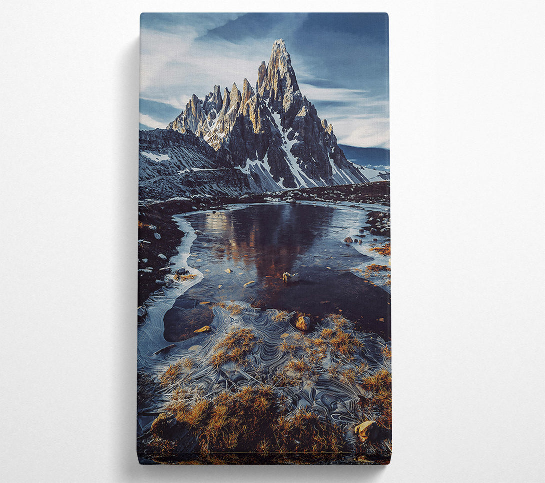  A Canvas Print of Blue Ice Patterns Canvas Print