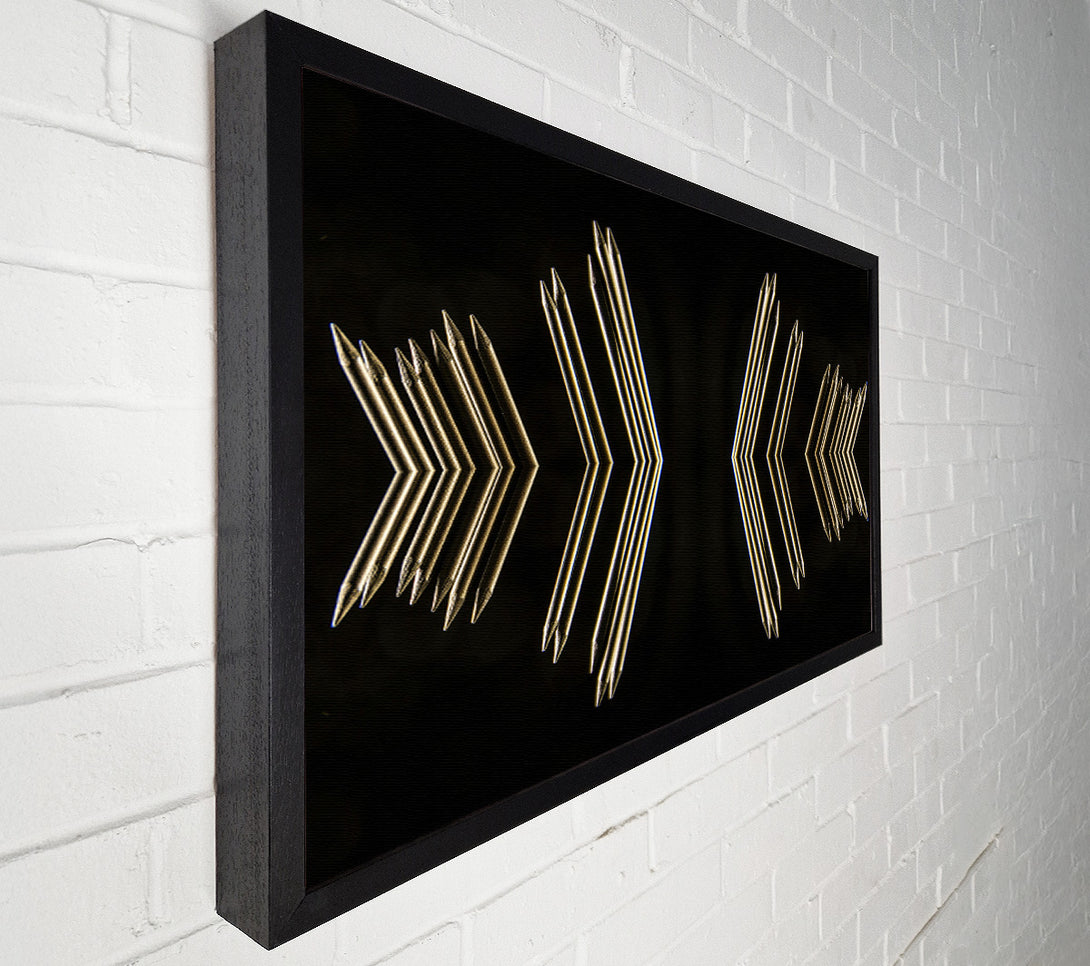  A Canvas Print of Golden Arrow Reflections Canvas Wall Art