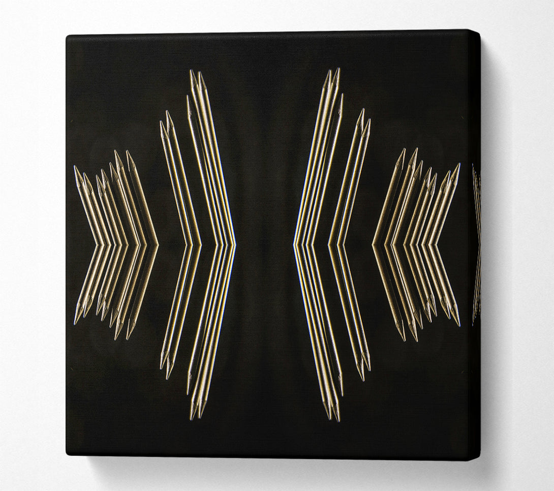  A Canvas Print of Golden Arrow Reflections Canvas Wall Art