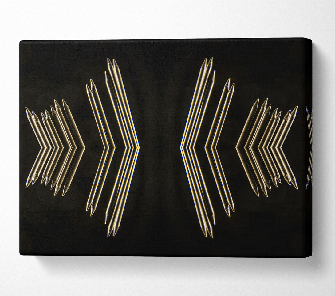  A Canvas Print of Golden Arrow Reflections Canvas Wall Art