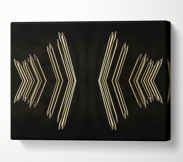  A Canvas Print of Golden Arrow Reflections Canvas Wall Art