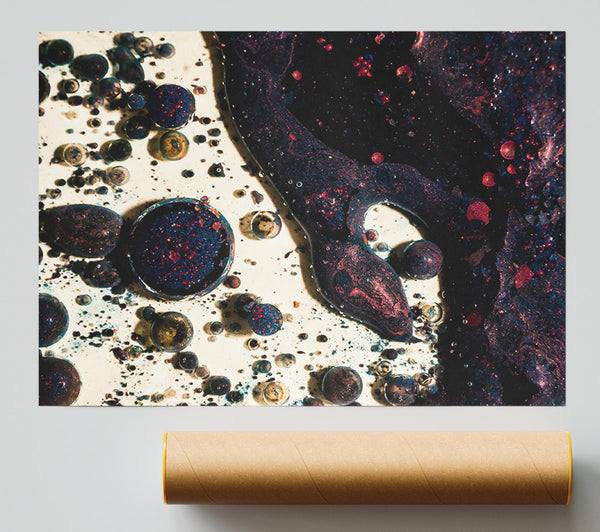 Crimson Cosmic Swirl Giclee Print