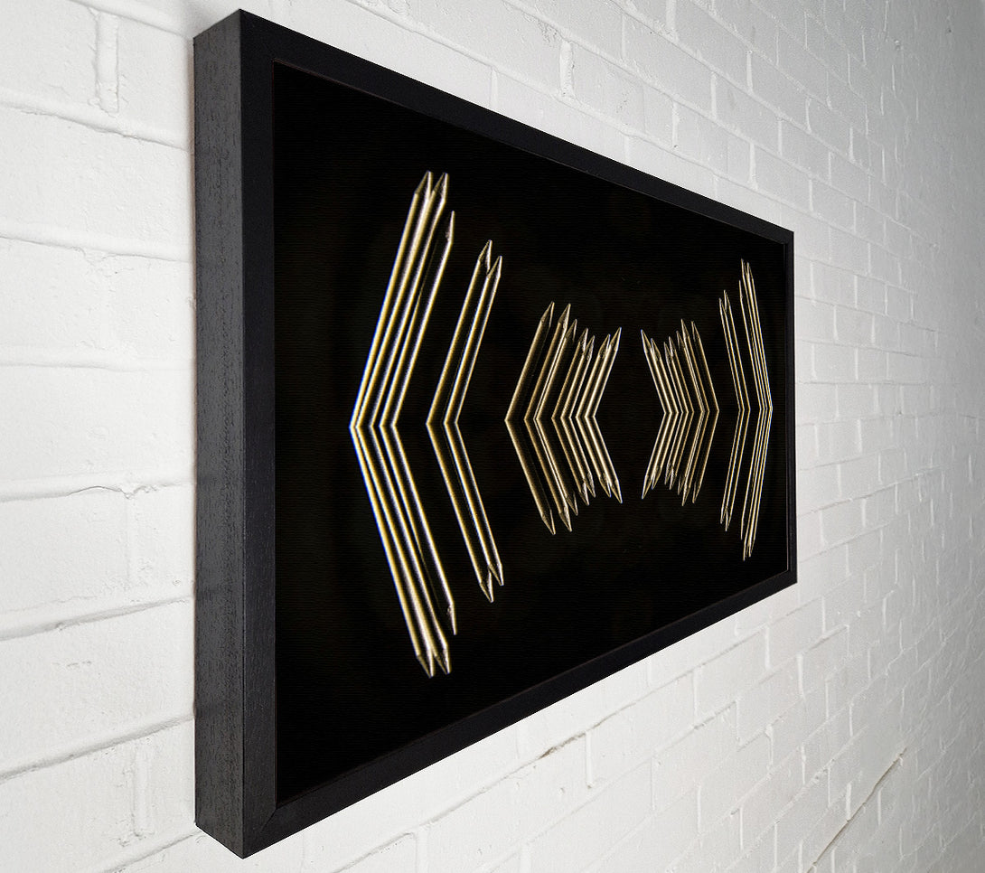  A Canvas Print of Golden Arrow Reflection Canvas Print