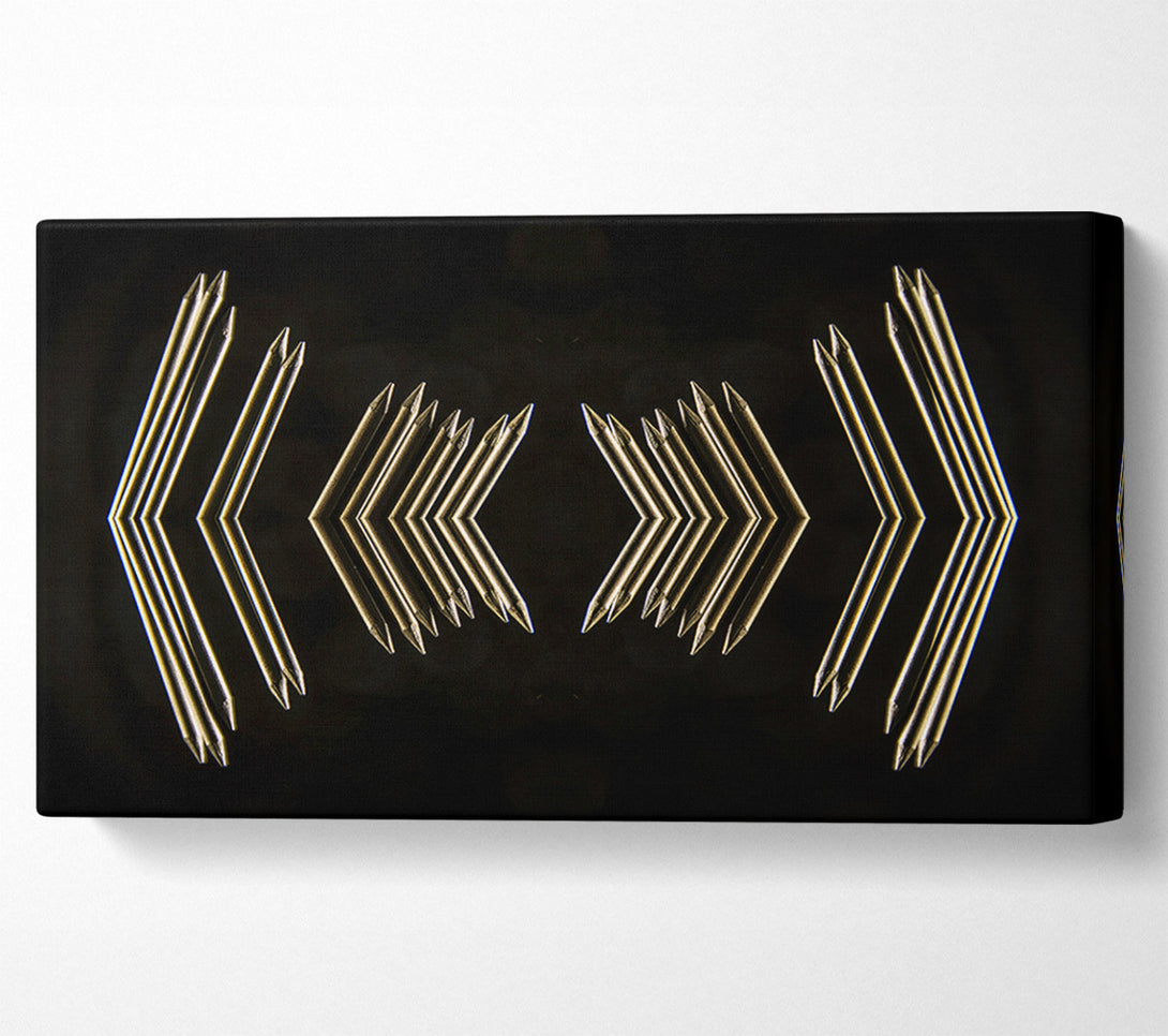  A Canvas Print of Golden Arrow Reflection Canvas Print