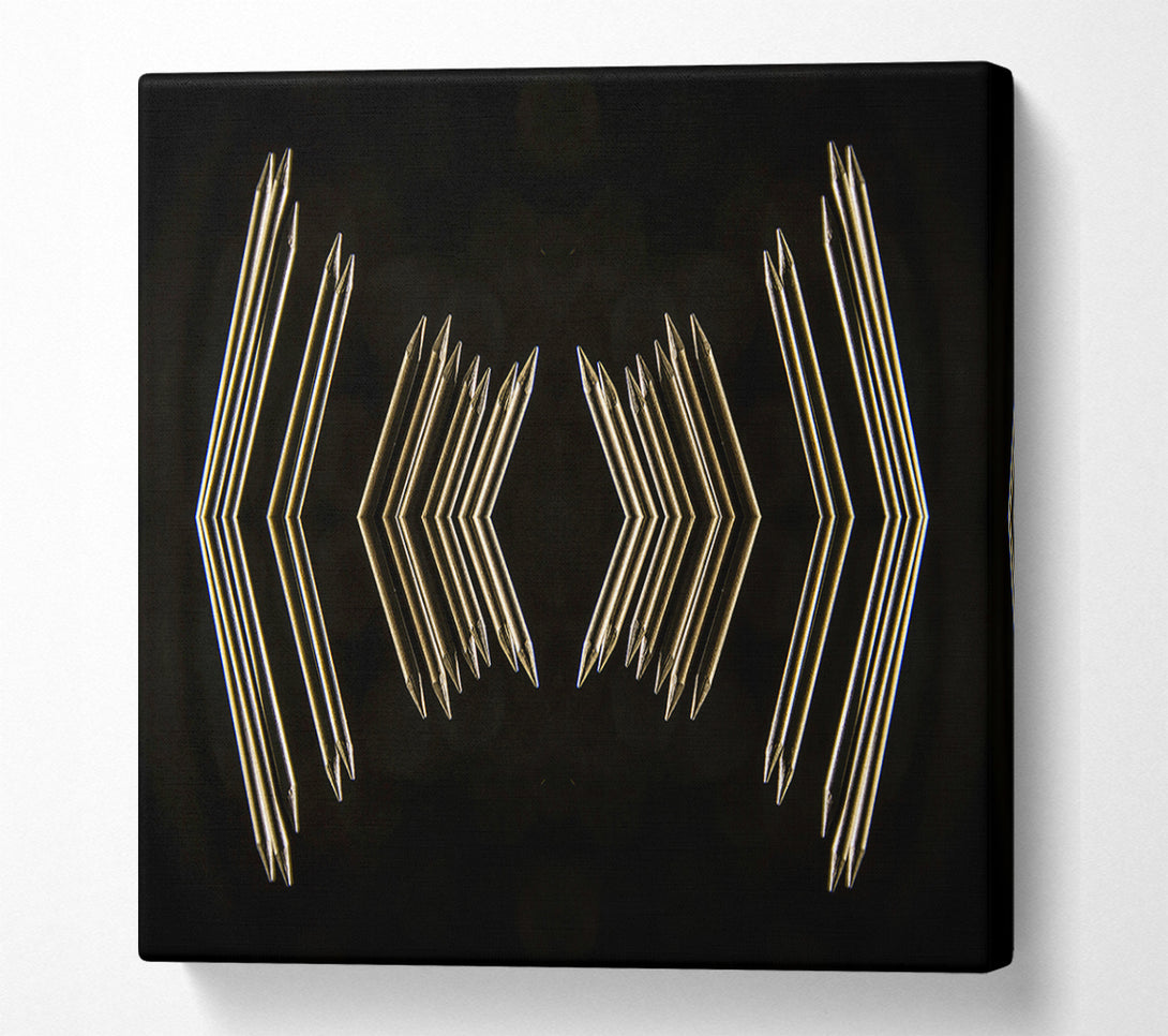  A Canvas Print of Golden Arrow Reflection Canvas Print