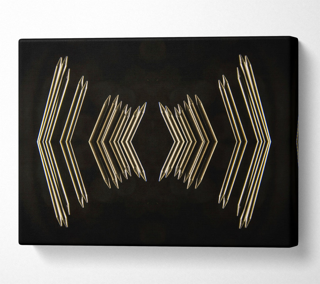  A Canvas Print of Golden Arrow Reflection Canvas Print