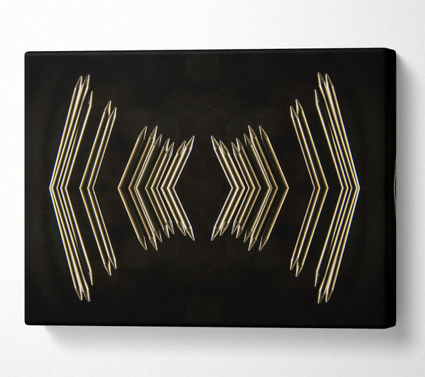  A Canvas Print of Golden Arrow Reflection Canvas Print