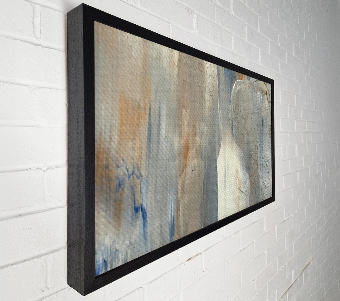  A Canvas Print of Silver Cracked Hues Canvas Wall Art
