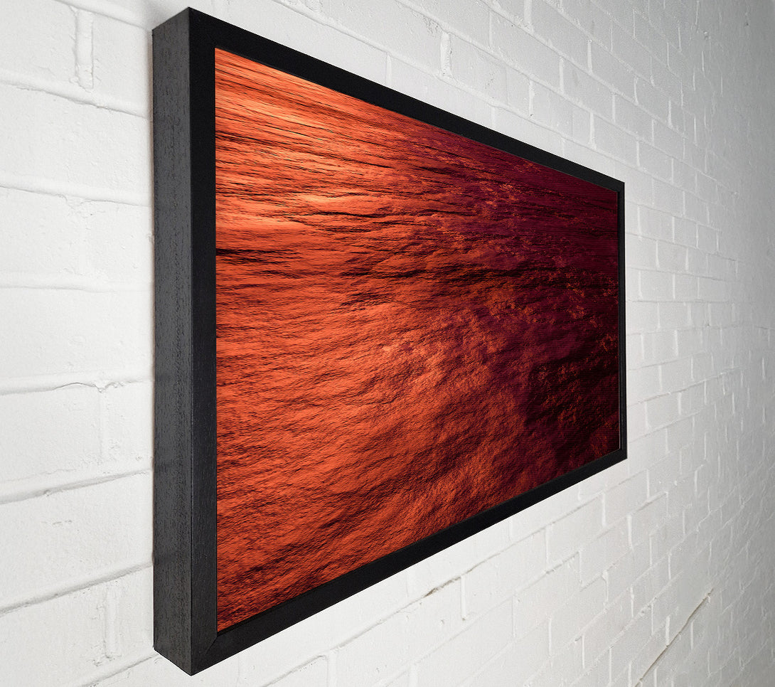  A Canvas Print of Crimson Water Ripples Canvas Wall Art