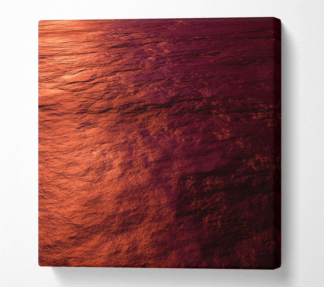  A Canvas Print of Crimson Water Ripples Canvas Wall Art