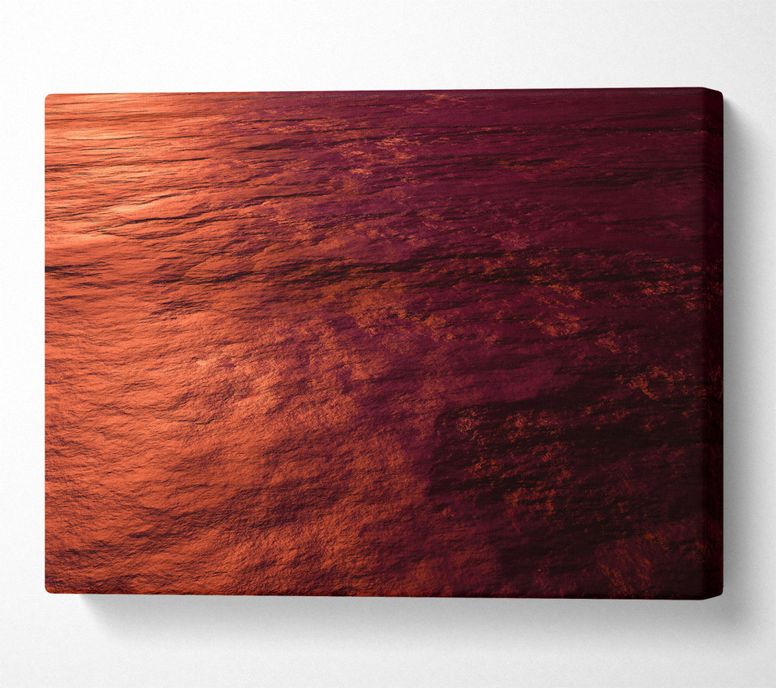  A Canvas Print of Crimson Water Ripples Canvas Wall Art