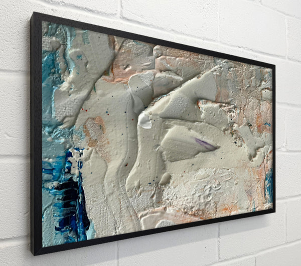 White And Peach Abstract