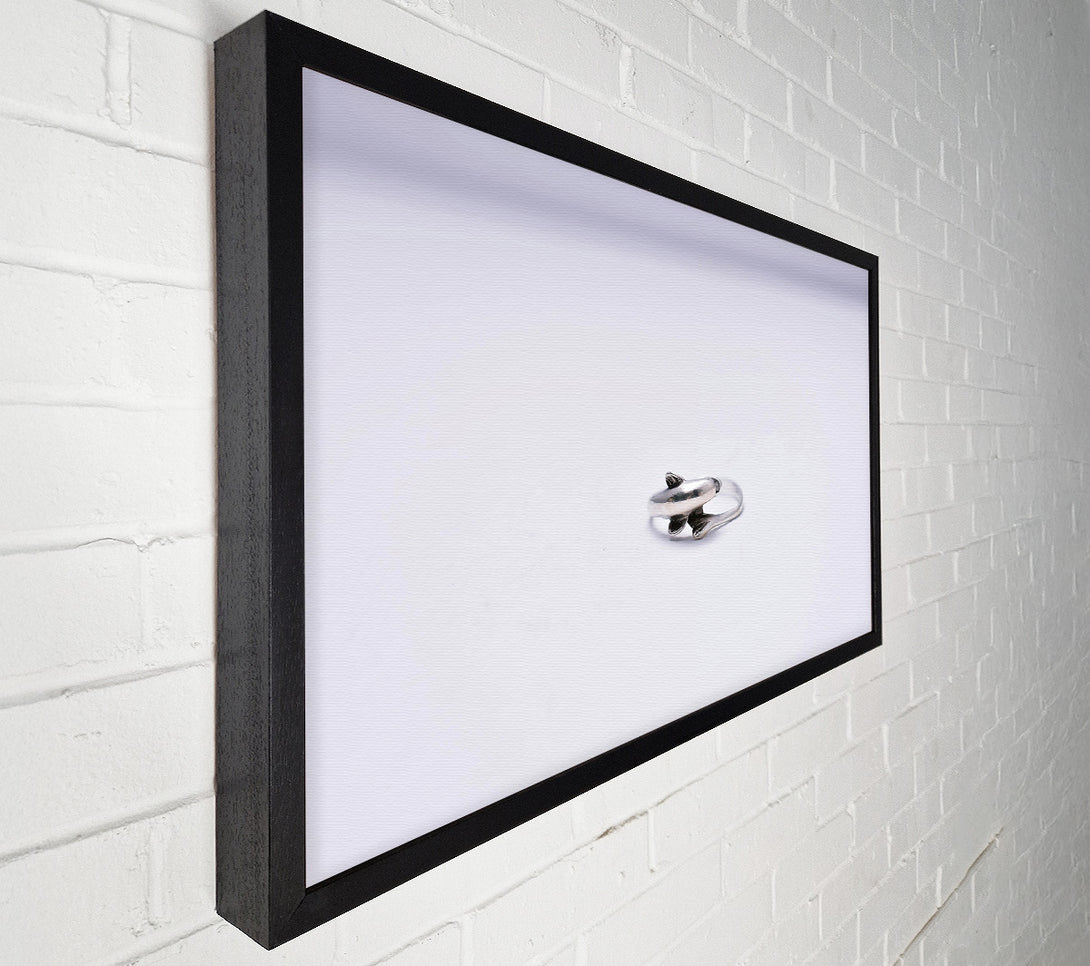  A Canvas Print of Silver Dolphin Ring Canvas Art