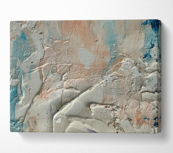  A Canvas Print of Pale Peach Abstract Canvas Wall Art