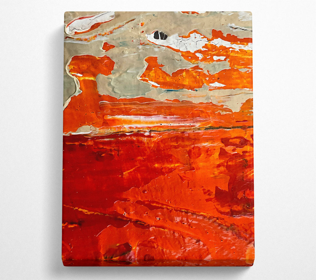 A Canvas Print of Crimson Abstract Landscape Canvas Wall Art