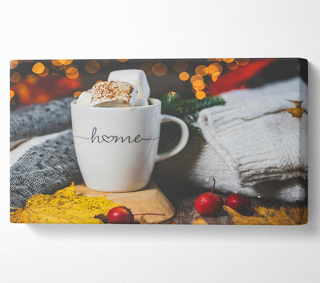  A Canvas Print of Golden Home Cozy Canvas Wall Art