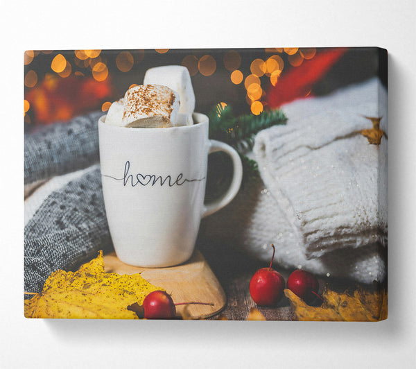  A Canvas Print of Golden Home Cozy Canvas Wall Art