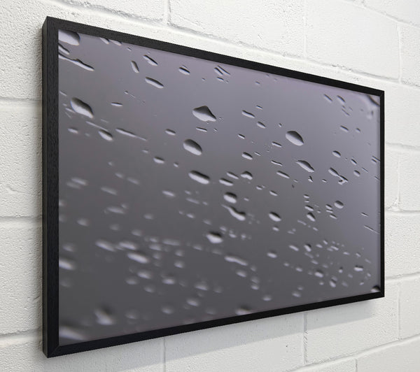 Grey Raindrops Falling