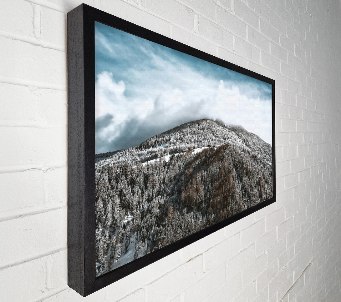  A Canvas Print of White Mountain Cloudscape Canvas Print