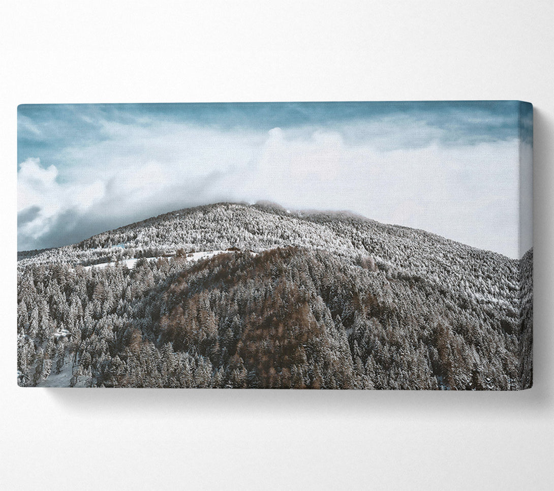  A Canvas Print of White Mountain Cloudscape Canvas Print