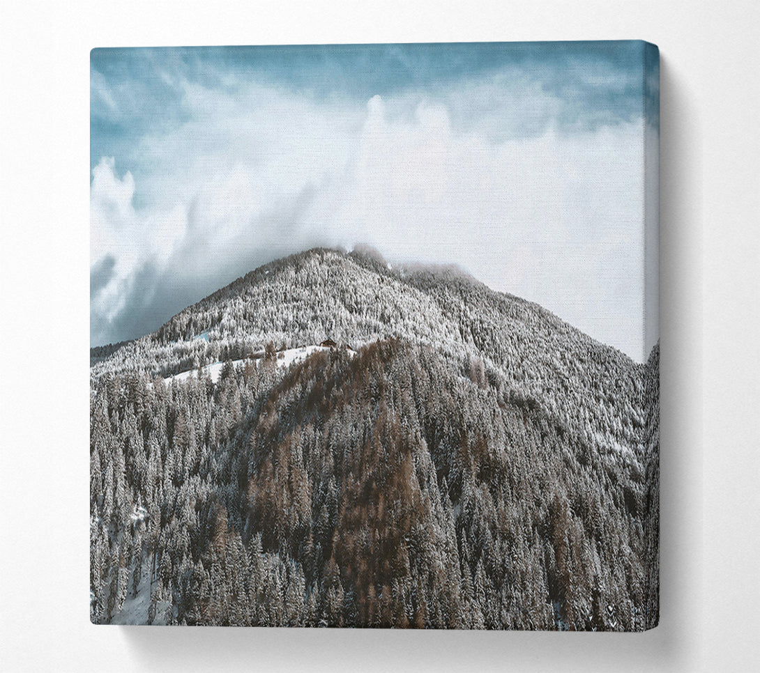  A Canvas Print of White Mountain Cloudscape Canvas Print