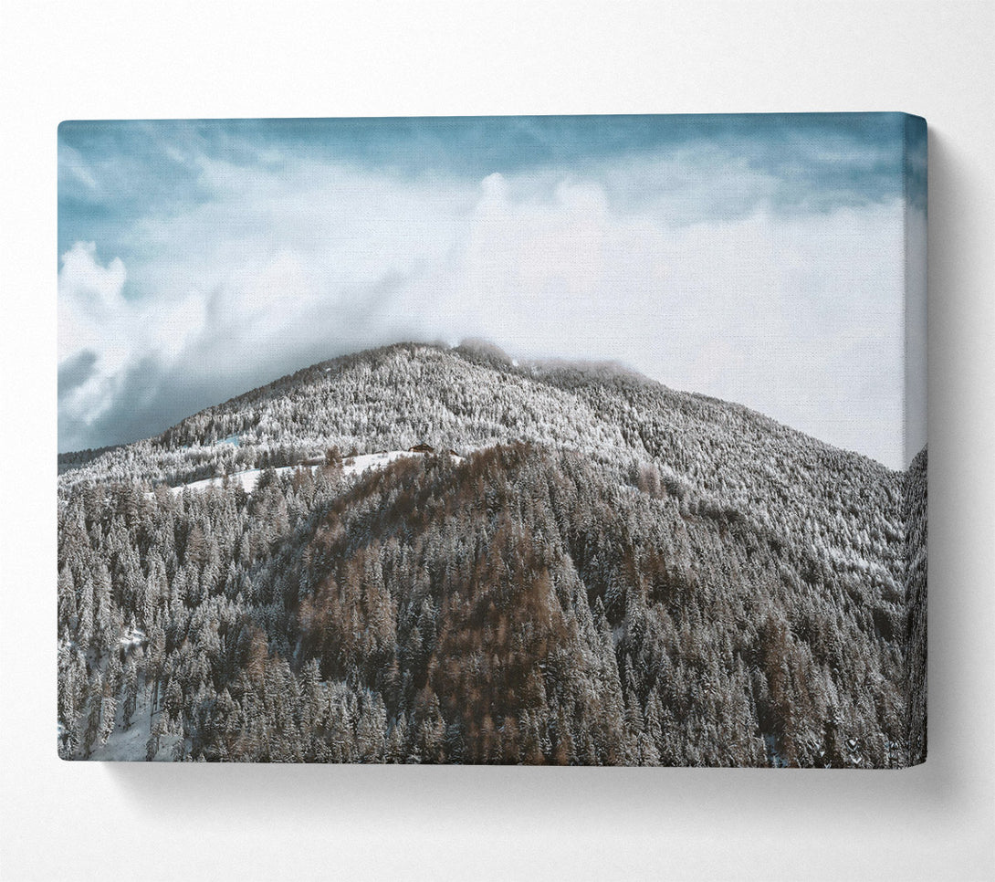  A Canvas Print of White Mountain Cloudscape Canvas Print