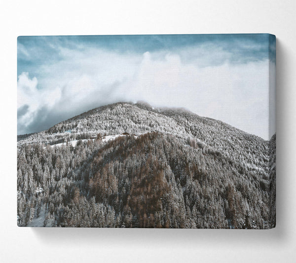  A Canvas Print of White Mountain Cloudscape Canvas Print