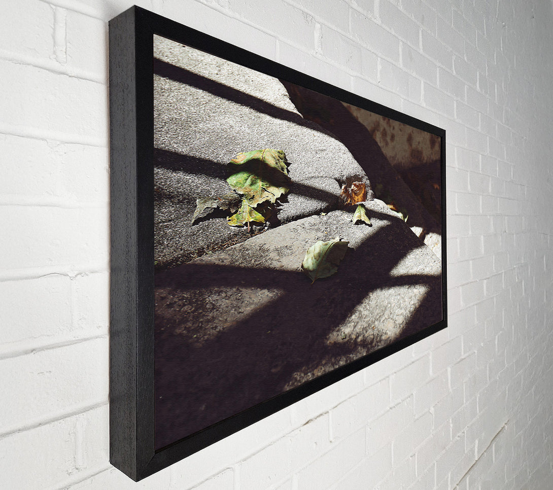 A Canvas Print of Grey Stone Shadows Canvas Print