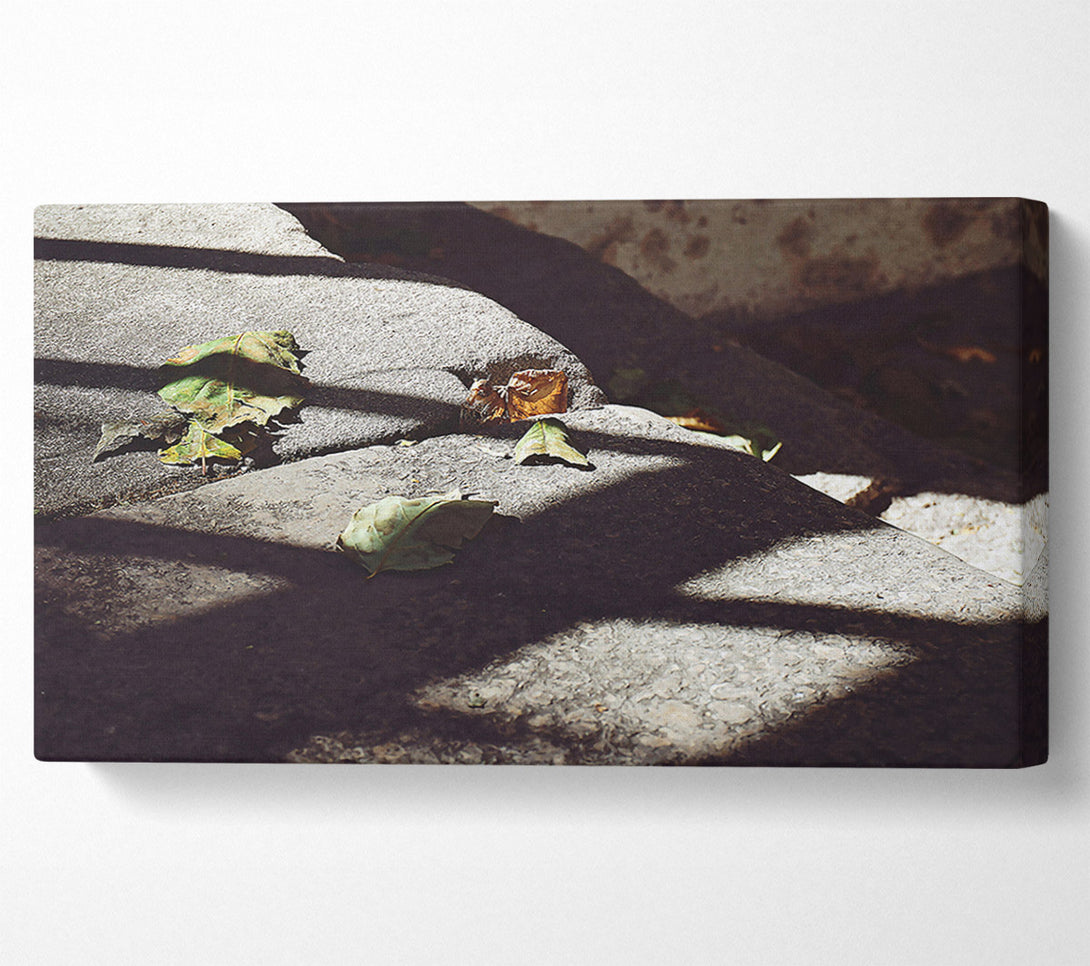  A Canvas Print of Grey Stone Shadows Canvas Print