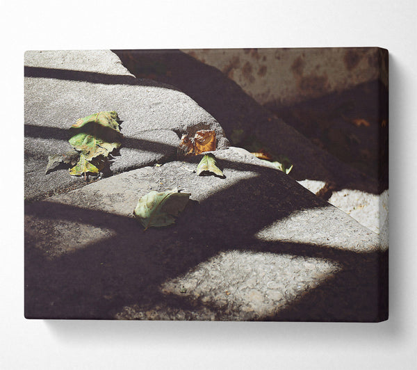  A Canvas Print of Grey Stone Shadows Canvas Print