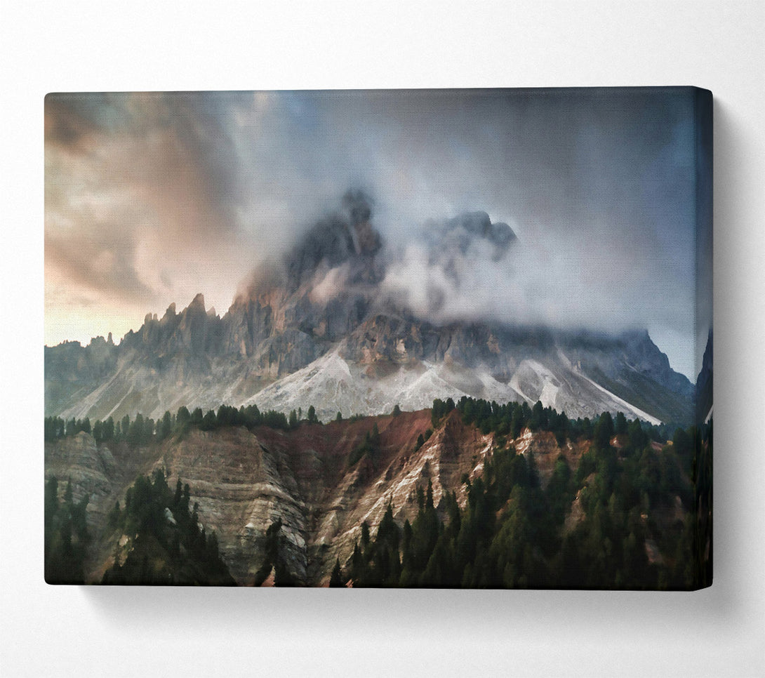  A Canvas Print of Gray Mountain Mist Canvas Print