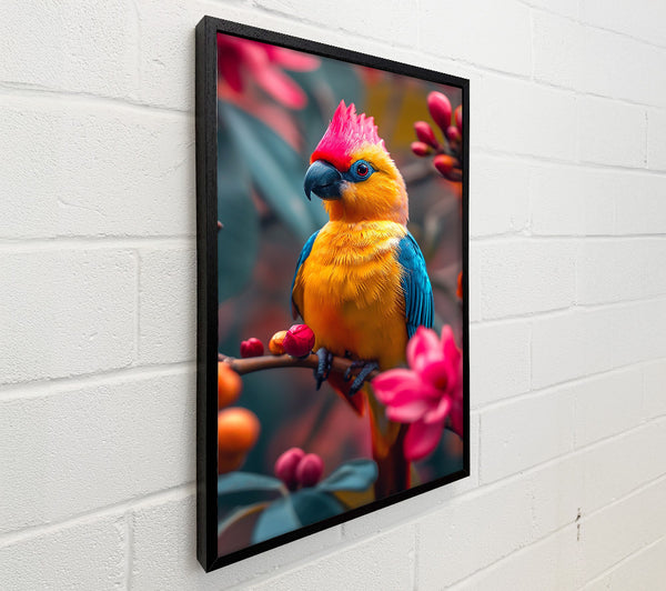 Yellow Bird On Bloom