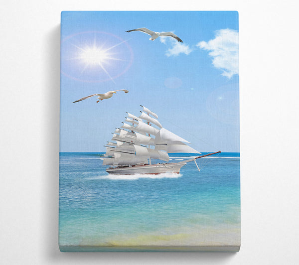  A Canvas Print of Boat In The Water Canvas Print