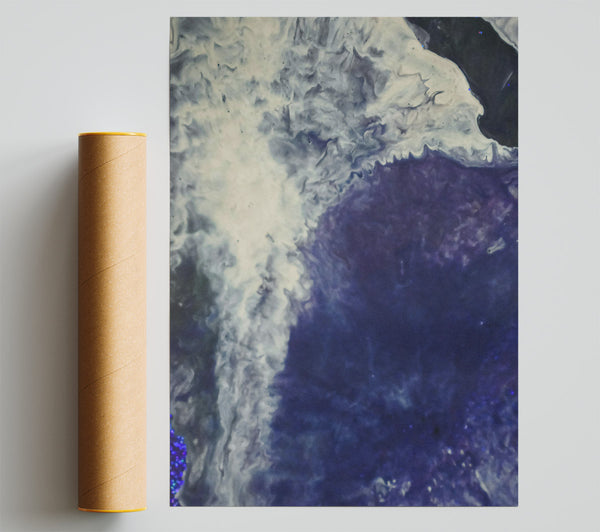 Indigo Sky Swirl Print