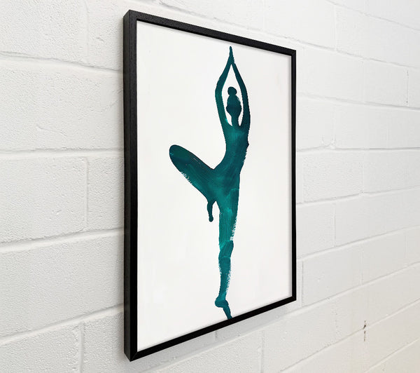 Teal Pose Of Grace