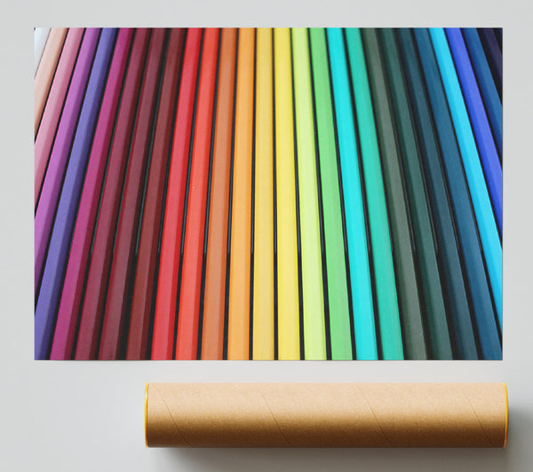 Turquoise Color Spectrum Giclee Print