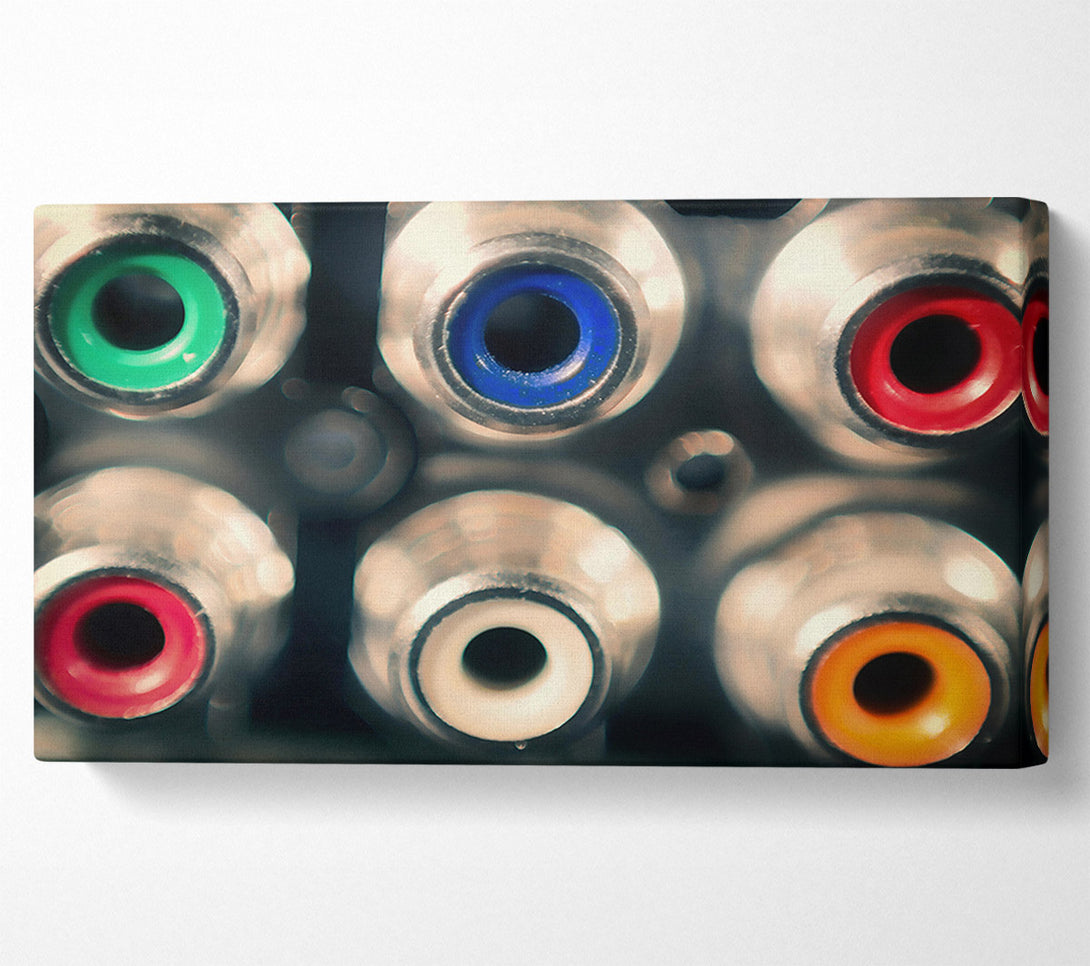  A Canvas Print of Blue Eyes Of Technology Canvas Art