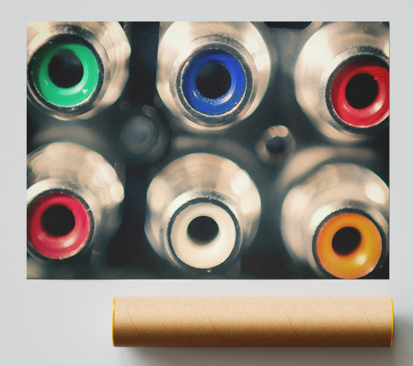 Blue Eyes Of Technology Giclee Print
