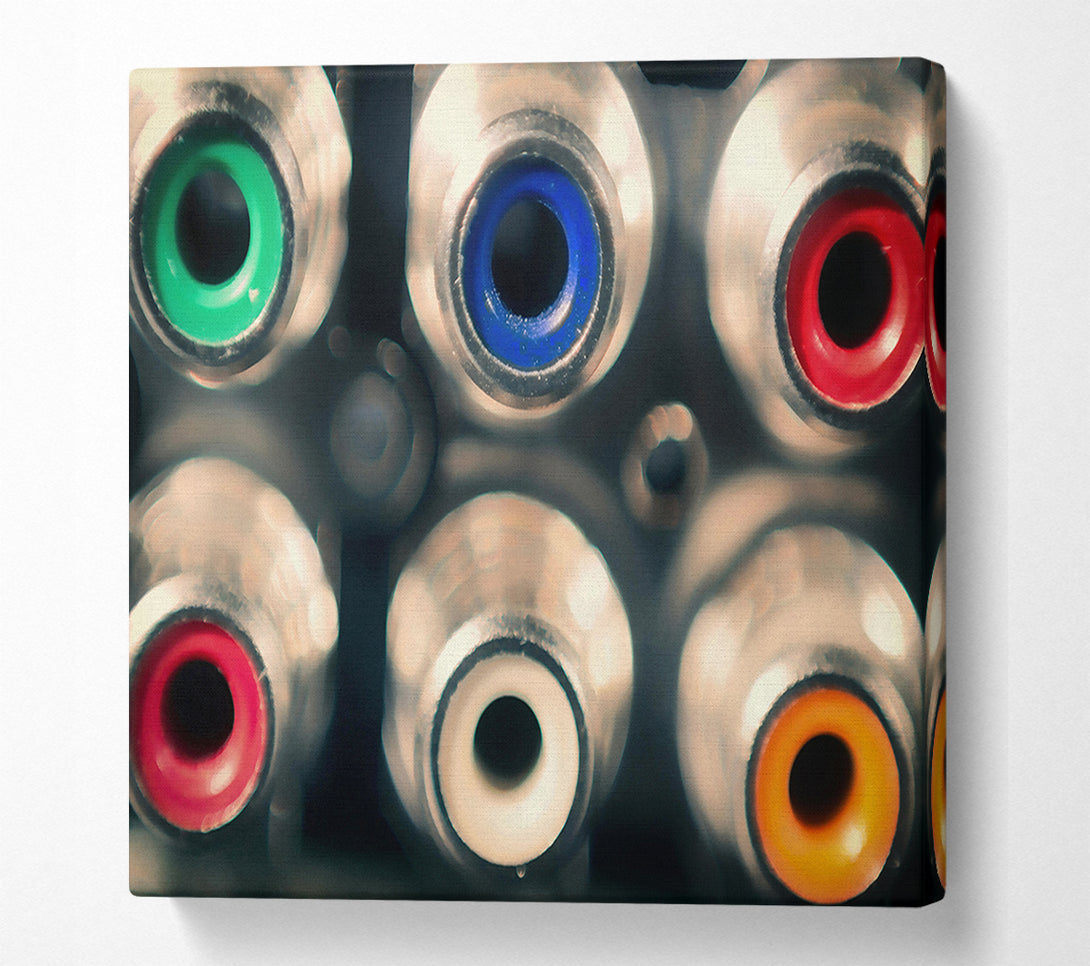  A Canvas Print of Blue Eyes Of Technology Canvas Art