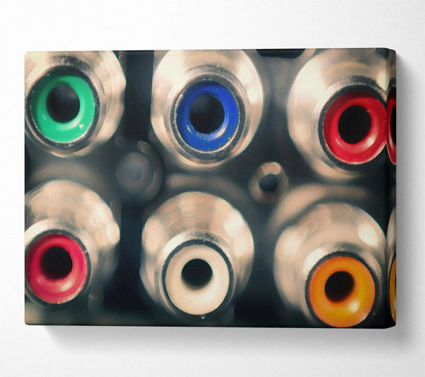  A Canvas Print of Blue Eyes Of Technology Canvas Art