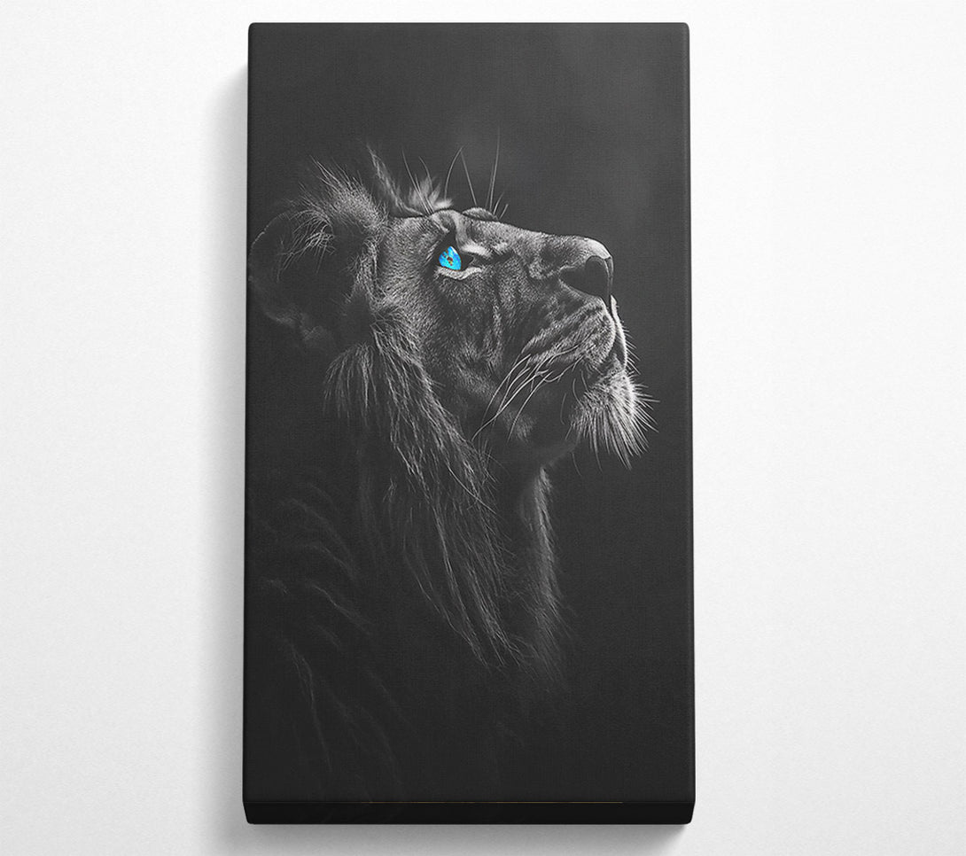  A Canvas Print of Blue Eyes Of The King Canvas Print