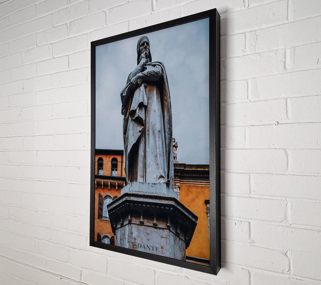  A Canvas Print of Bronze Dante In Shadow Canvas Wall Art