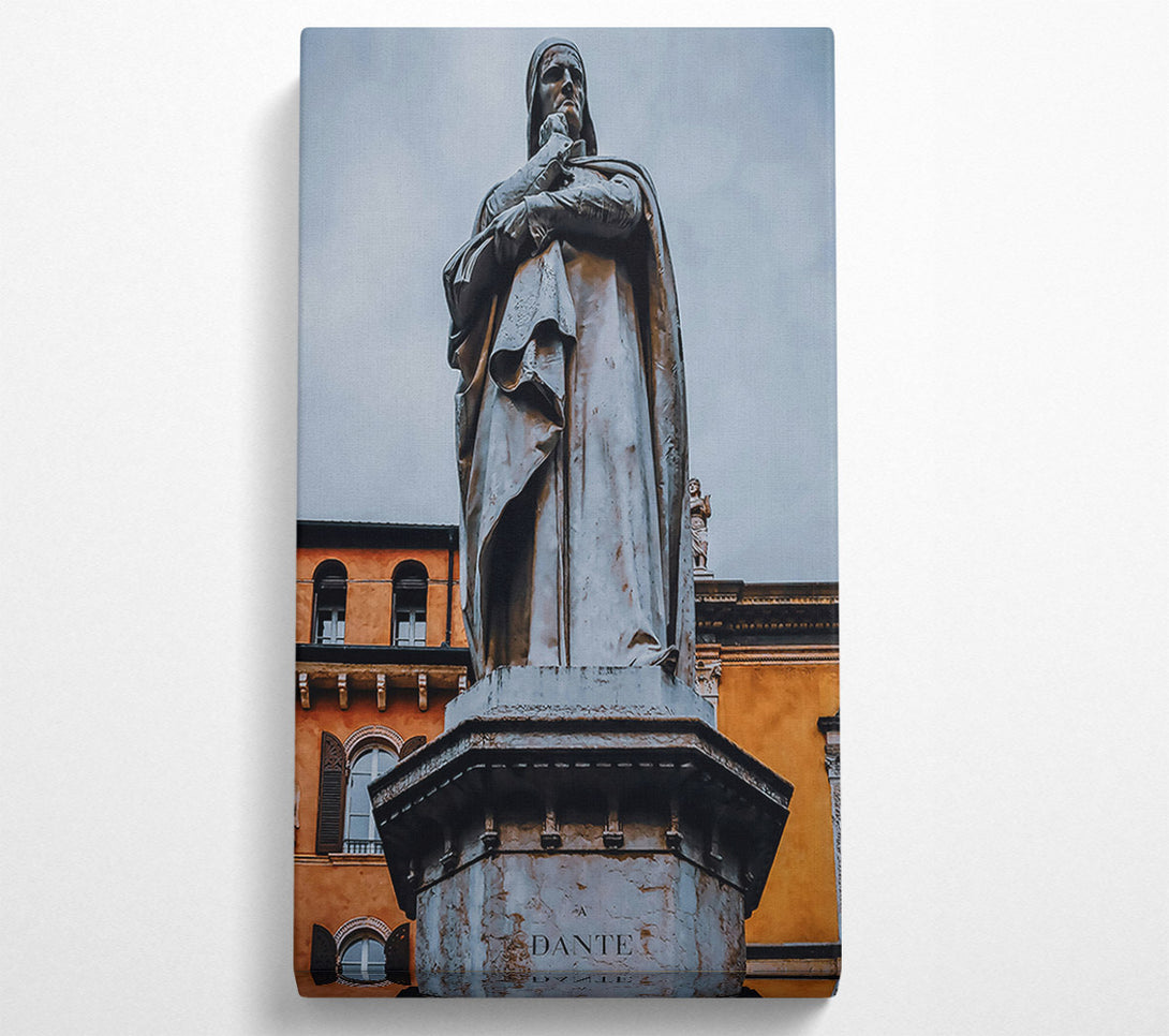 A Canvas Print of Bronze Dante In Shadow Canvas Wall Art