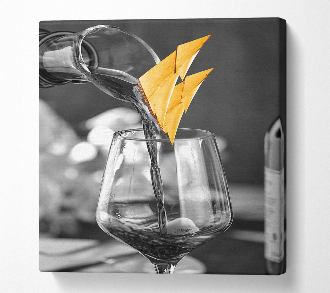  A Canvas Print of Boat Pour Canvas Print