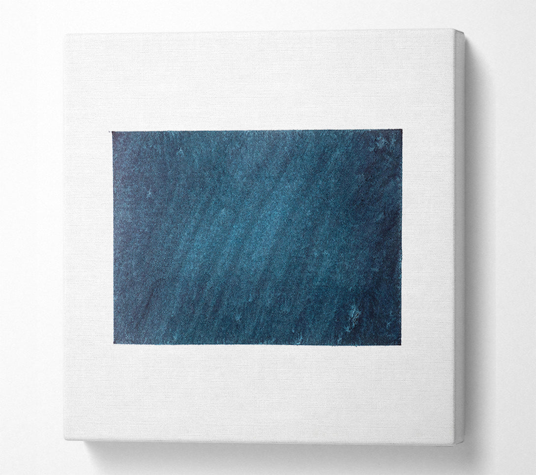  A Canvas Print of Azure Abstract Square Canvas Print