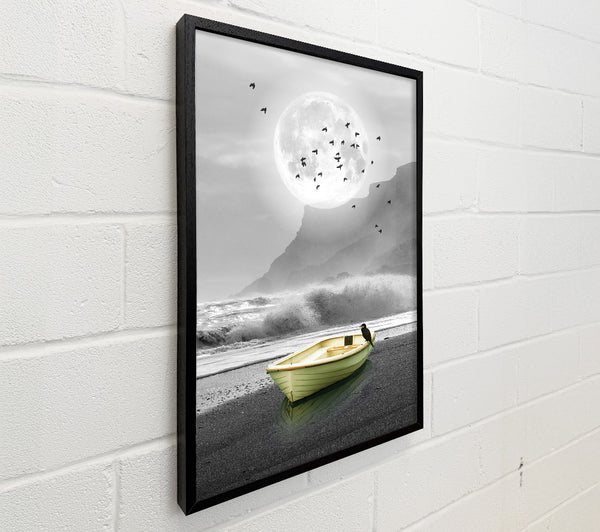 Boat Under The Moon