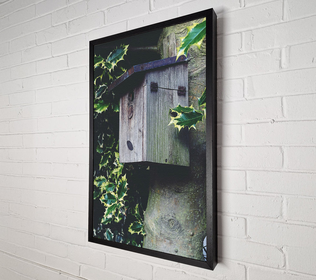  A Canvas Print of Grey Wooden Shelter Canvas Art