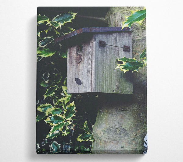  A Canvas Print of Grey Wooden Shelter Canvas Art
