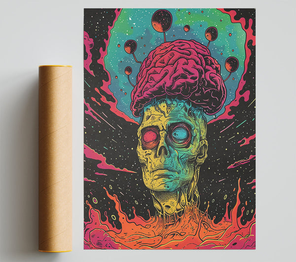 Cosmic Yellow Mind Poster